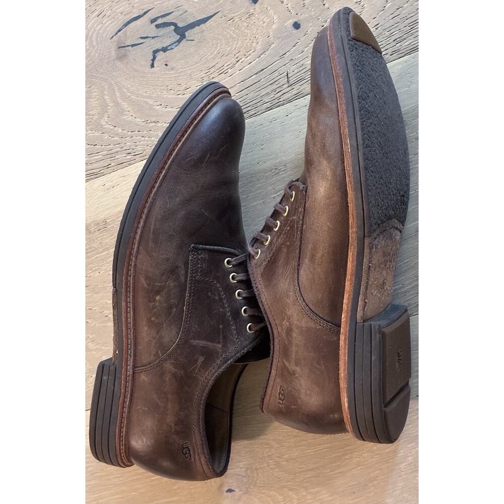 UGG Treadlite Jovin Brown Leather Oxford Shoes 1018689 Men's US Size 10 - Picture 4 of 10